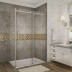 Shower Glass Frameless 2 Sided Sliding Door 1470x870x2000MM